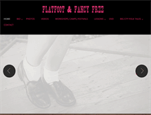 Tablet Screenshot of flatfootandfancyfree.com